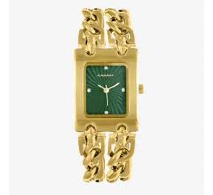 RELOJ RADIANT DORADO ESLABONES CUADRADO RA672204