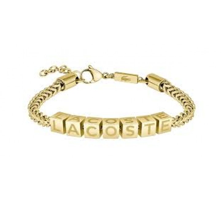 PULSERA LACOSTE ACERO DORADO ESLABONES 2040522