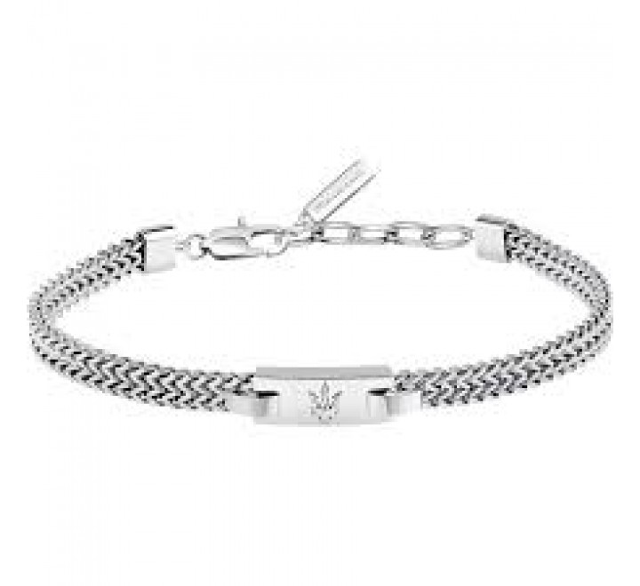PULSERA MASERATI ACERO ESLABONES LOGO JM425AVD104