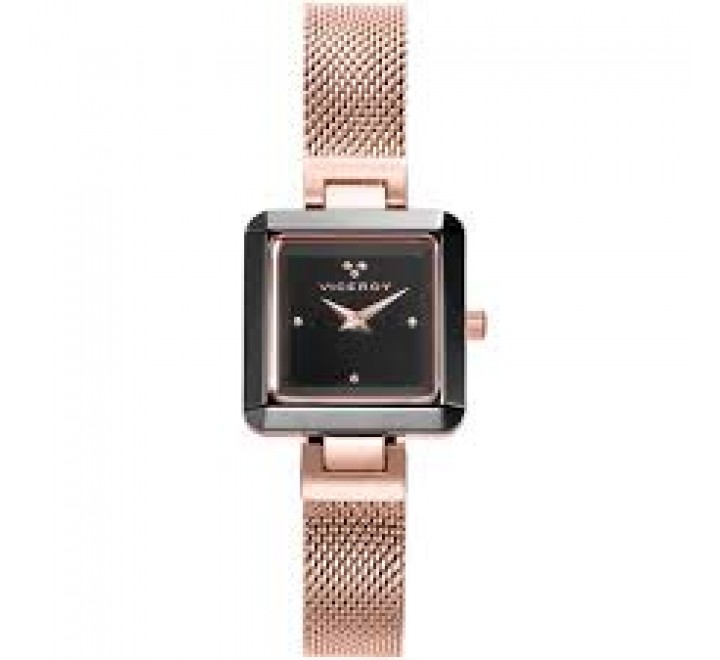 RELOJ VICEROY CAJA Y ARMIS ACERO ROSADO CERAMICA 401182-57