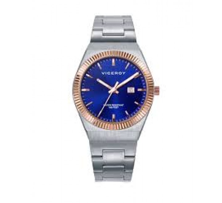 RELOJ VICEROY ARMIS ACERO CAJA BICOLOR ROSADO 401296-37