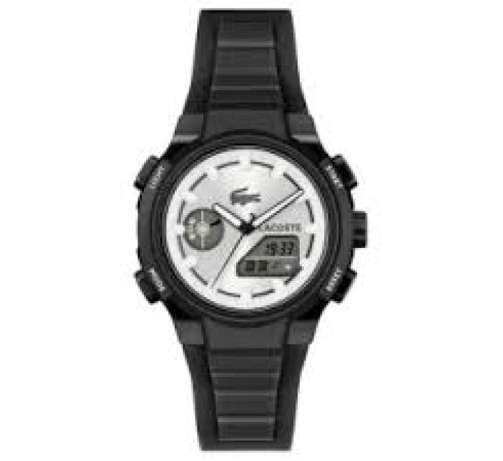 RELOJ LACOSTE ANALOGICO DIGITAL SILICONA NEGRA 2001479