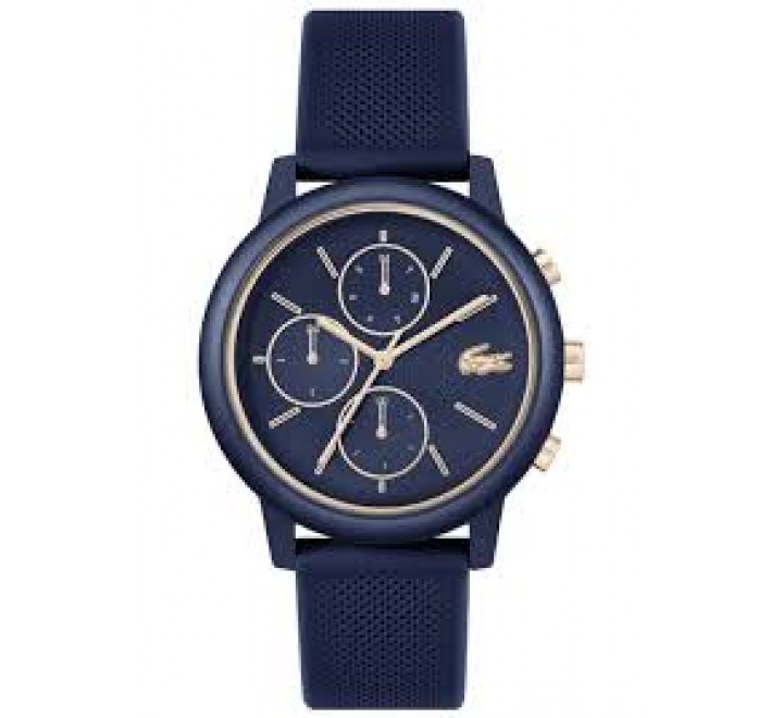 RELOJ LACOSTE CAJA Y CORREA SILICONA AZUL MARINO 2011470