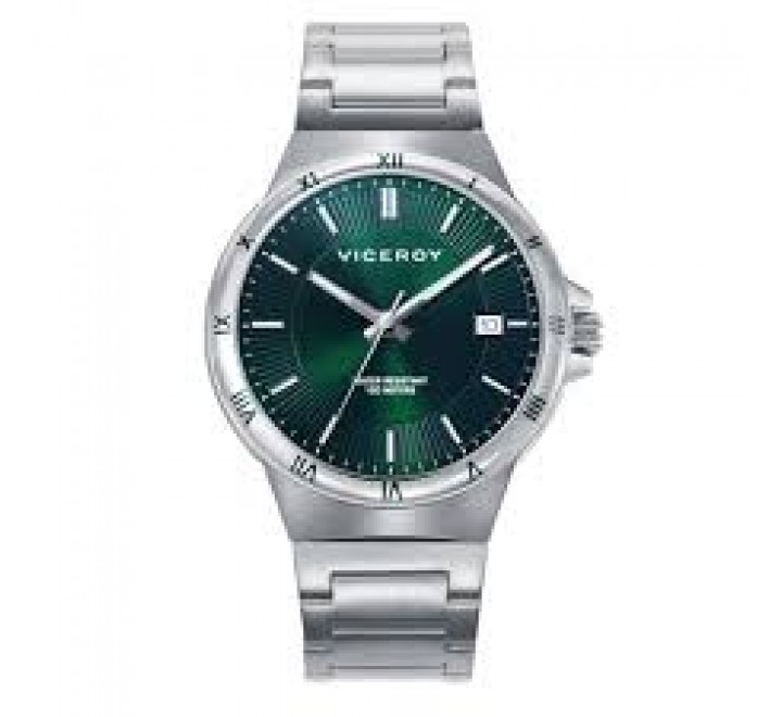 RELOJ VICEROY CAJA Y ARMIS ACERO ESFERA VERDE 401431-67