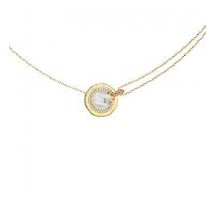 GARGANTILLA GUESS ACERO DORADO CON NACAR JUBN05437JWYGT-U