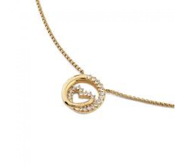 GARGANTILLA GUESS ACERO DORADO CIRCONITAS JUBN05526JWYGT-U