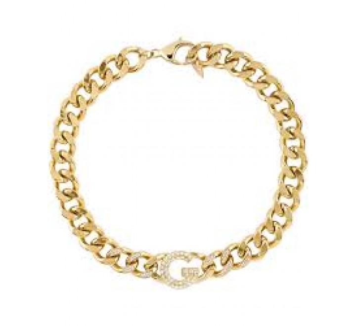 GARGANTILLA GUESS ACERO DORADO CIRCONITAS JUBN05432JWYGT-U