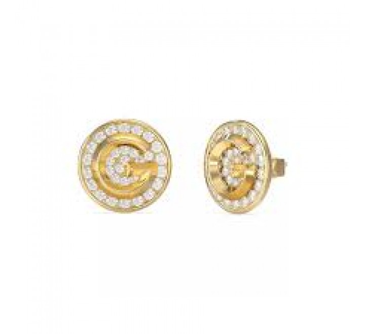 PENDIENTES GUESS ACERO DORADO CIRCONITAS JUBE05448JWYGT-U