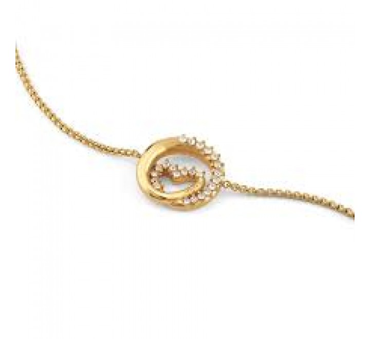 PULSERA GUESS ACERO DORADO CIRCONITAS JUBB05527JWYGS