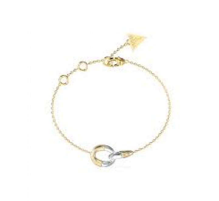PULSERA GUESS ACERO DORADO BICOLOR JUBB05374JWYGRHS