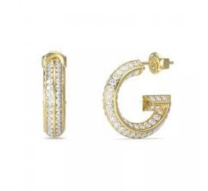 PENDIENTES GUESS ACERO DORADO G CIRCONITAS JUBE05444JWYGT-U