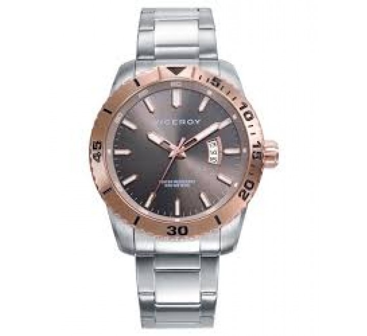 RELOJ VICEROY CAJA Y ARMIS ACERO BISELO ROSADO 401453-17