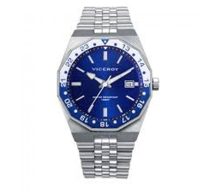 RELOJ VICEROY CAJA Y ARMIS ACERO ESFERA AZUL 42461-37
