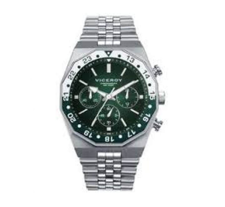 RELOJ VICEROY CAJA Y ARMIS ACERO ESFERA NEGRA 42459-67