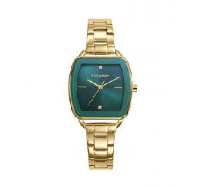 RELOJ VICEROY CAJA Y ARMIS ACERO DORADO ESF VERDE 42454-67
