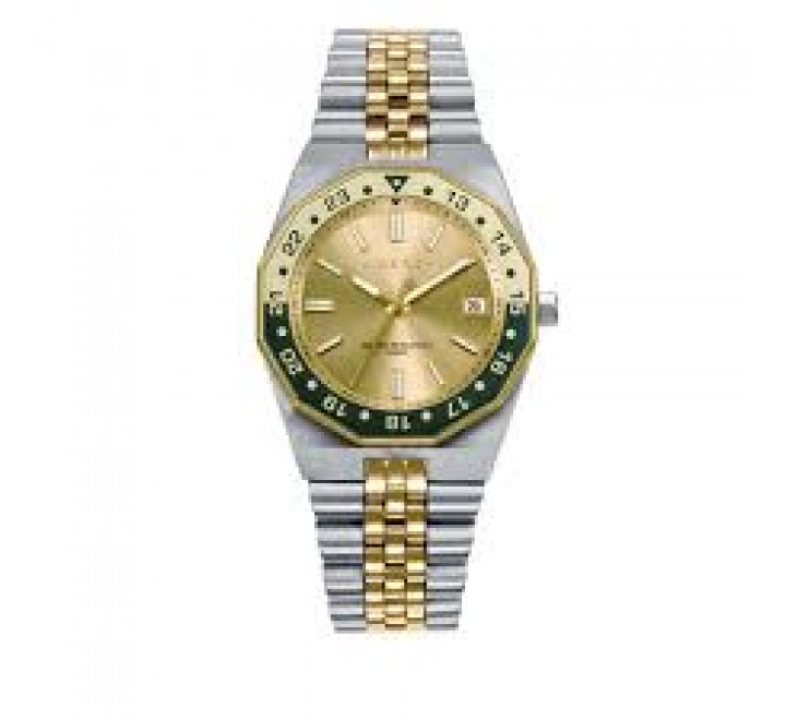 RELOJ VICEROY CAJA Y ARMIS ACERO BICOLOR DORADO 42452-20