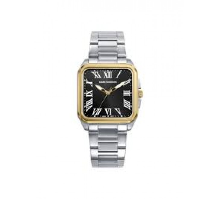 RELOJ MARK MADDOX CUADRADO BISEL DORADO ESF NEGRA HM0153-52