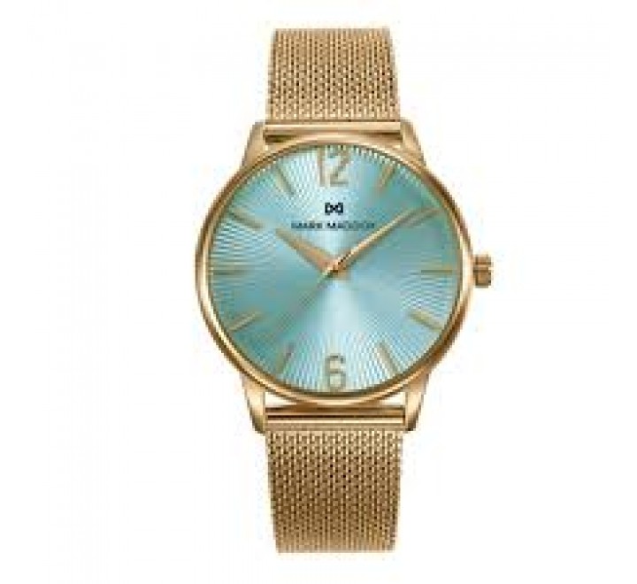 RELOJ MARK MADDOX CAJA Y ARMIS DORADO MM1030-65