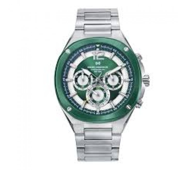 RELOJ MARK MADDOX ARMIS ACERO CAJA Y BISEL VERDE HM1021-65