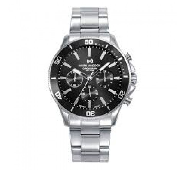 RELOJ MARK MADDOX CRONO ACERO ESFERA NEGRA HM1027-57