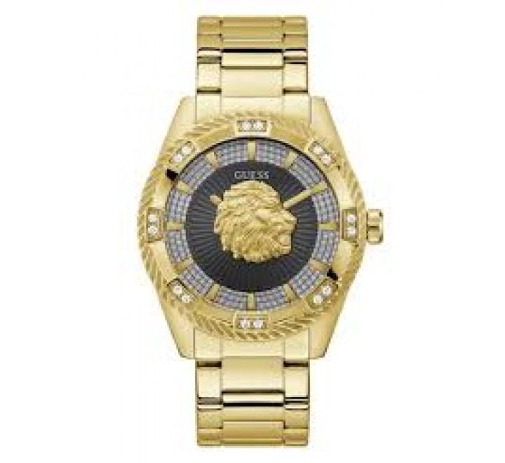 RELOJ GUESS CAJA ARMIS ACERO DORADO CIRCONITAS LEON GW0783G1