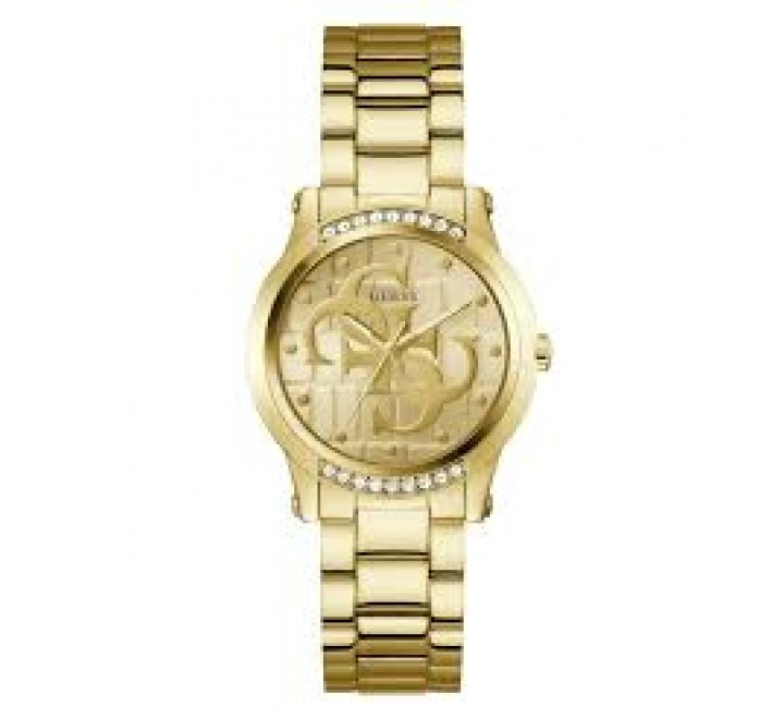 RELOJ GUESS CAJA Y ARMIS ACERO DORADO GW0861L2