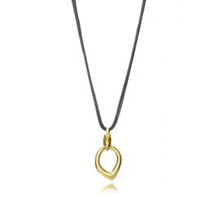 COLLAR VICEROY ACERO BICOLOR Y CORCON NEGRO 15189C01012