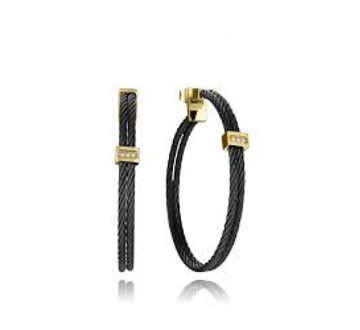 PENDIENTES VICEROY ACERO BICOLOR ARO CIRCONITAS 15194E01010