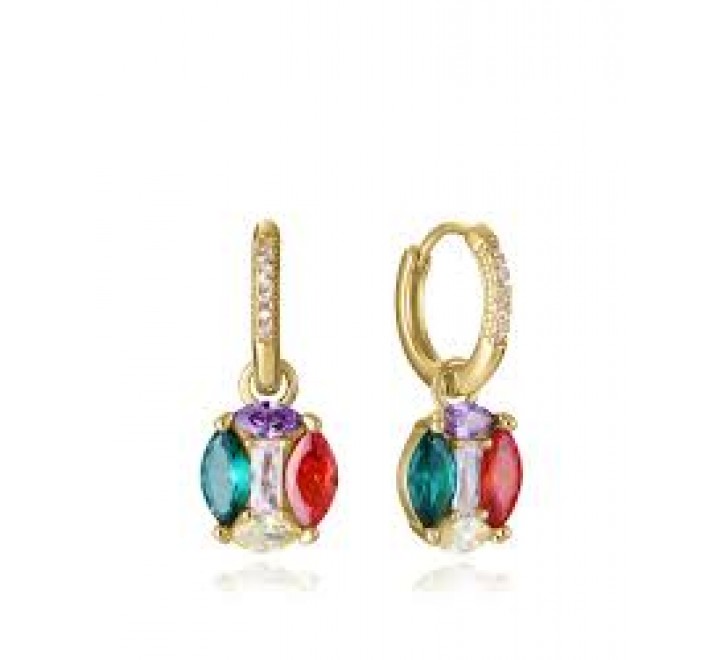 PENDIENTES VICEROY PLATA DORADA ARO CIRCONITAS 15132E100-39