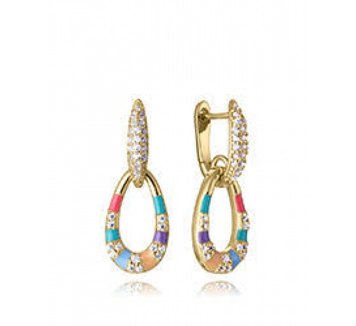 PENDIENTES VICEROY PLATA DORADA CIRCONITAS 15133E100-39