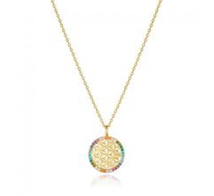 GARGANTILLA VICEROY PLATA DORADA CIRCONITAS 15123C100-39