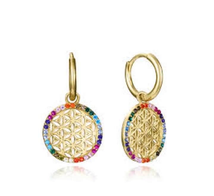PENDIENTES VICEROY PLATA DORADA ARO CIRCONITAS 15123E100-39