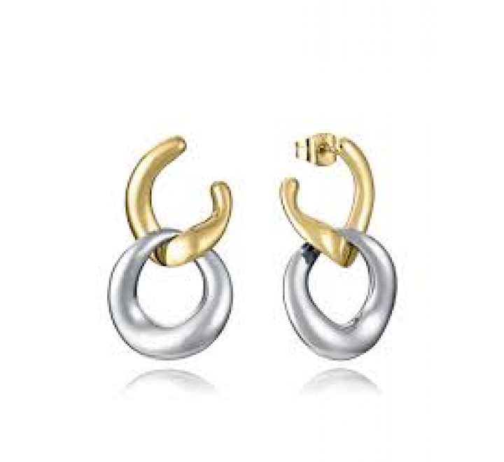 PENDIENTES VICEROY ACERO BICOLOR DORADO 15195E01012