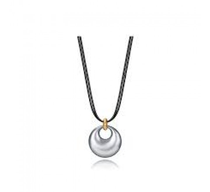 COLLAR VICEROY ACERO Y CORDON NEGRO 15175C01000