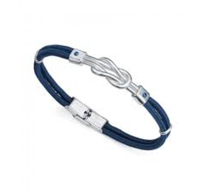 PULSERA VICEROY ACERO Y NYLON AZUL 14019P01013