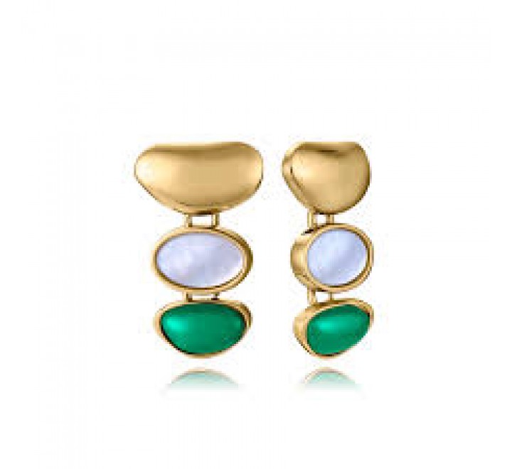 PENDIENTES VICEROY ACERO DORADO PIEDRA NATURAL 14348E01019
