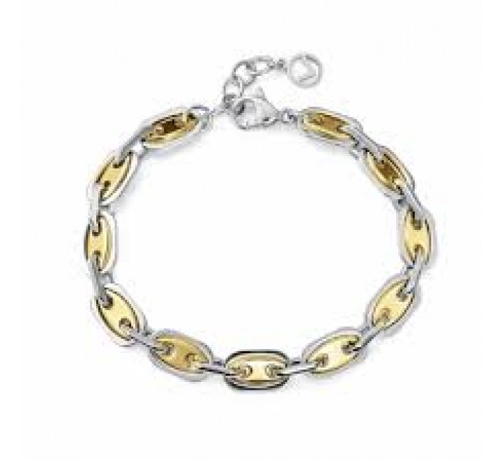 PULSERA VICEROY ACERO BICOLOR DORADO ESLABONES 75418P01012