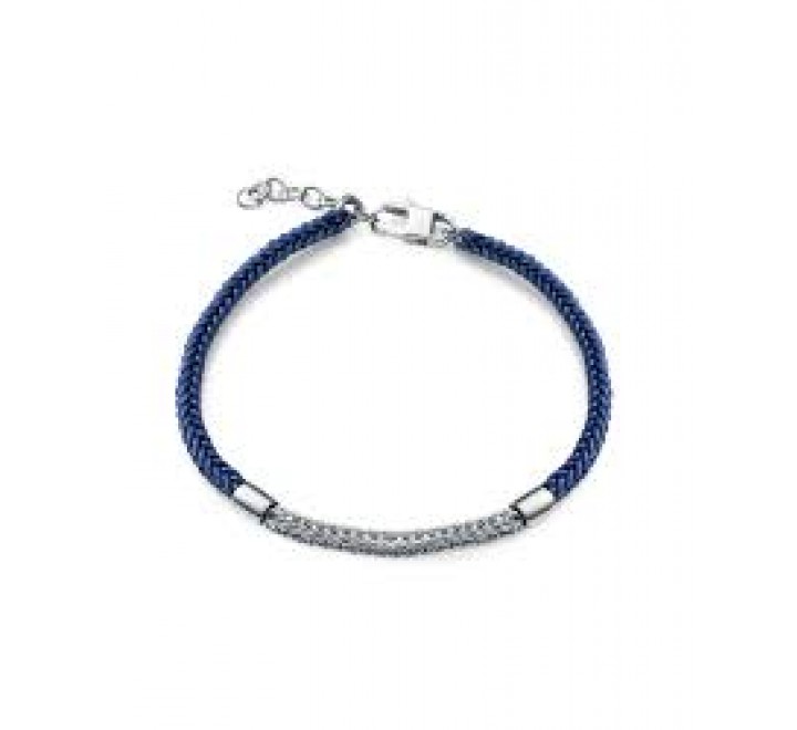 PULSERA VICEROY PLATA Y CUERO AZUL 13258P000-93