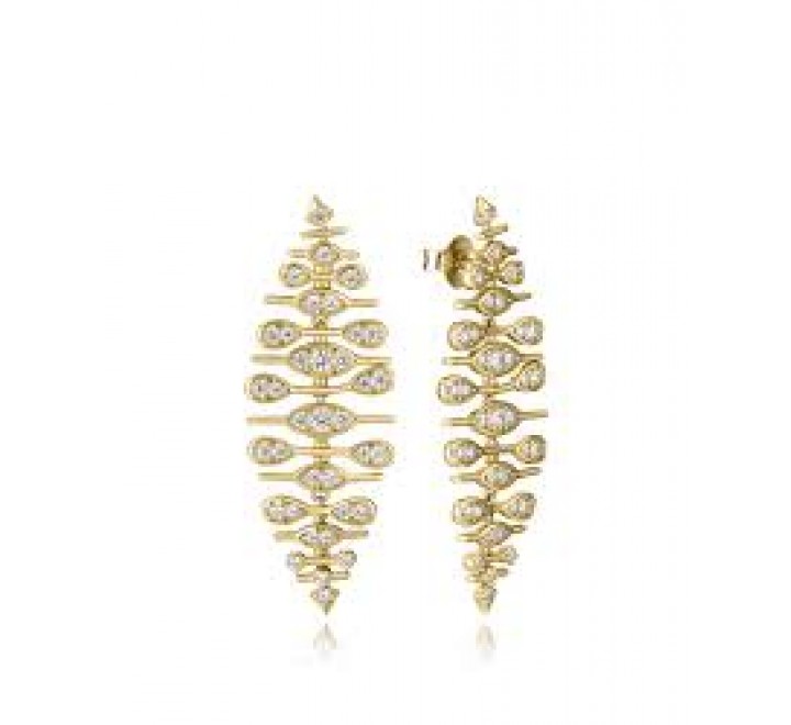 PENDIENTES VICEROY PLATA DORADA CIRCONITAS 2355E100-30