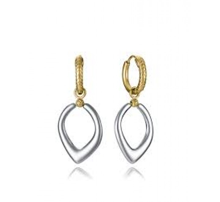 PENDIENTES VICEROY ACERO BICOLOR DORADO LARGOS 15189E01012