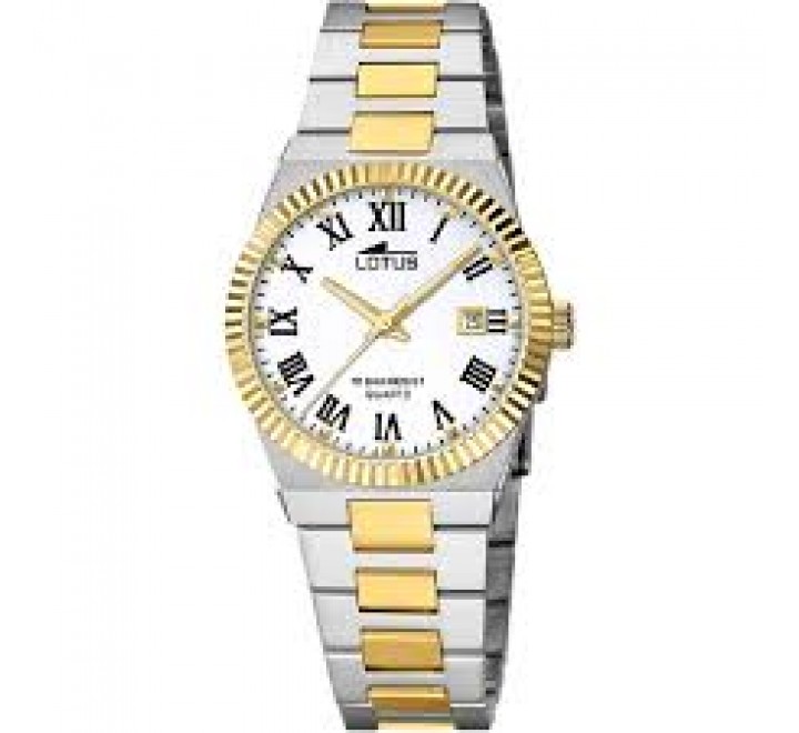 RELOJ LOTUS CAJA Y ARMIS ACERO BICOLOR DORADO 18839/4