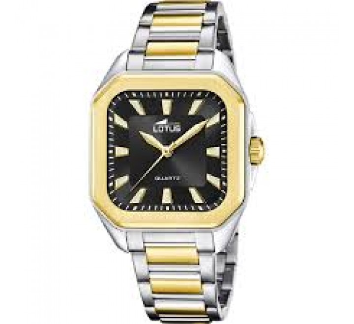 RELOJ LOTUS CAJA Y ARMIS ACERO BICOLOR DORADO 18969/3