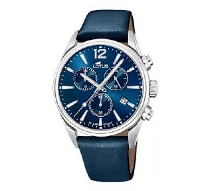 RELOJ VICEROY CAJA ACERO CORREA PIEL AZUL 18691/1