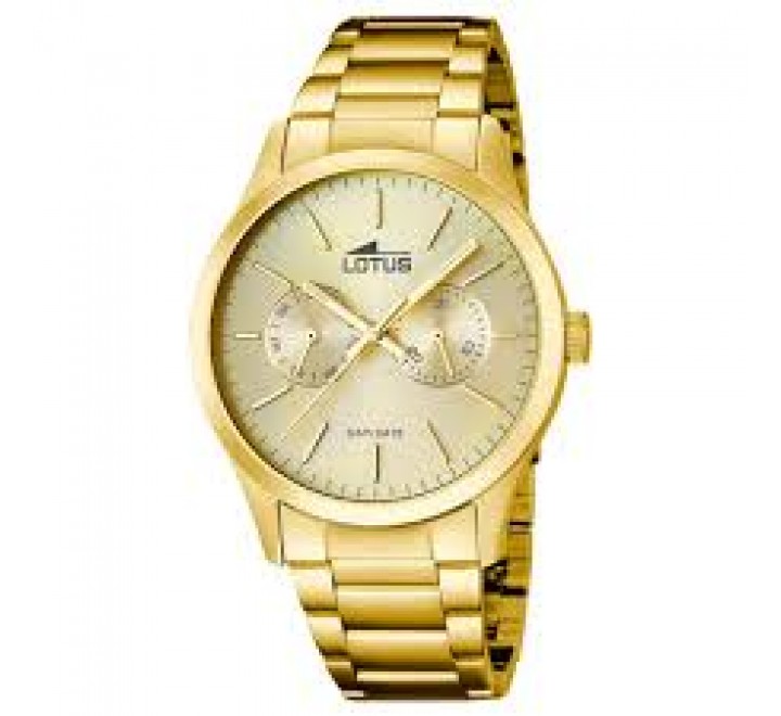 RELOJ LOTUS CAJA Y ARMIS ACERO DORADO 15955/2