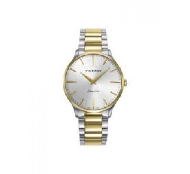 RELOJ VICEROY ACERO BICOLOR DORADO CRISTAL ZAFIRO 45119-87