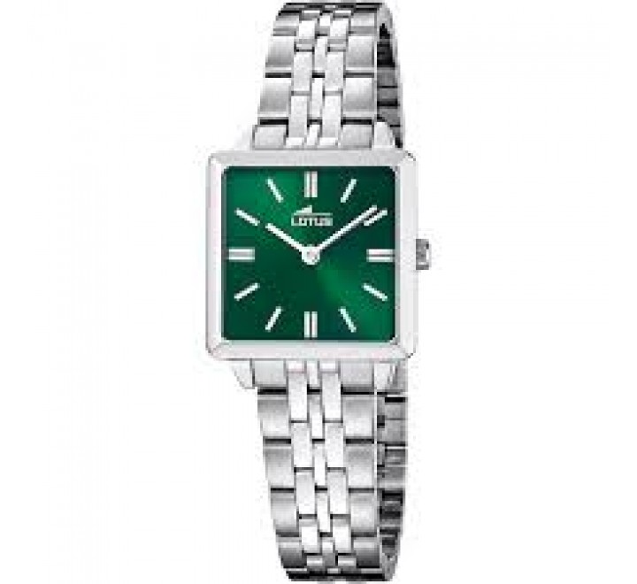 RELOJ LOTUS ACERO ESFERA VERDE PULSERA REGALO 19010/5