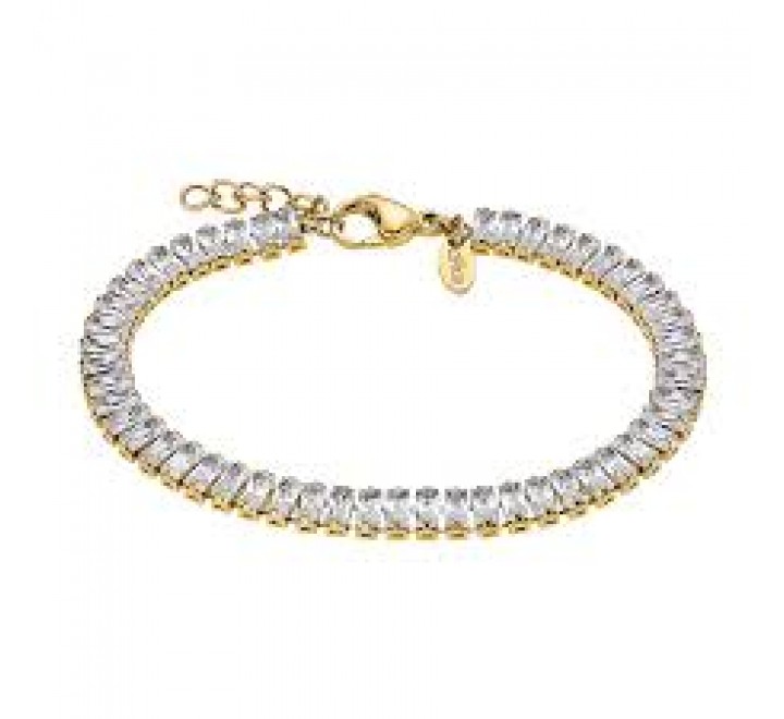 PULSERA LOTUS ACERO DORADO CIRCONITAS LS2340/2/2