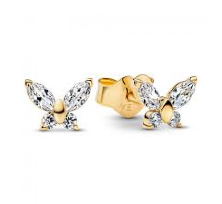 PENDIENTES PANDORA PLATA DORADA MARIPOSA 264264C01