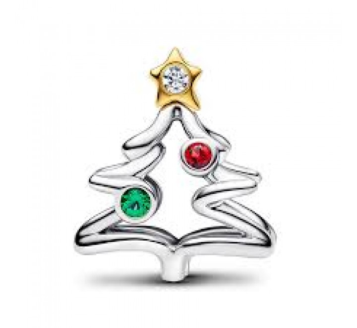 CHARM PANDORA PLATA ARBOL DE NAVIDAD 764248C01