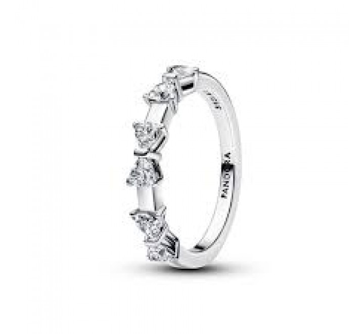 ANILLO PANDORA PLATA TRES LAZOS CIRCONITAS N?14 194233C01-54